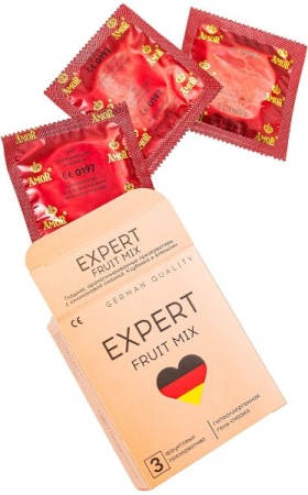 Презервативы EXPERT FRUIT MIX № 3 (с фруктовым ароматом), 3 шт